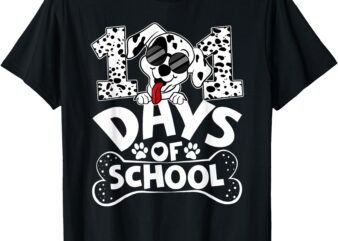 100 Days Of School Dalmatian Dog Boy Kid 100th Day Of School T-Shirt