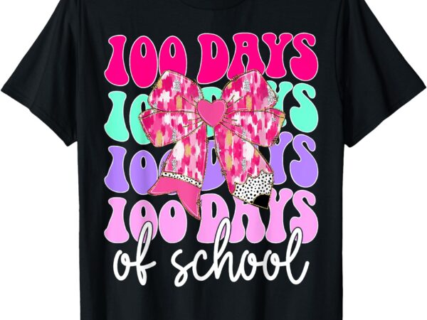 100 days of school girls teacher 100th day of school t-shirt