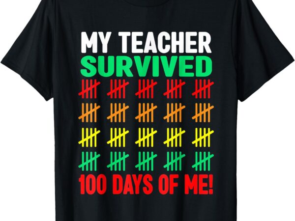 100 days of school shirt kids 100th day of school costume t-shirt