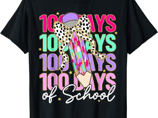 100 days of school teacher 100th day of school girls kids t-shirt