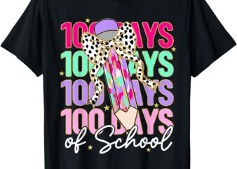 100 Days Of School Teacher 100th Day Of School Girls Kids T-Shirt