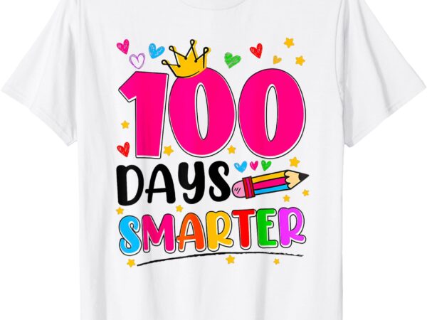 100 days smarter 100th day of school toddlers t-shirt