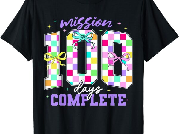 100 days of school teacher retro girl 100th days of school t-shirt