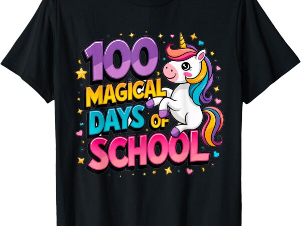 100 magical days of school tee celebration t-shirt