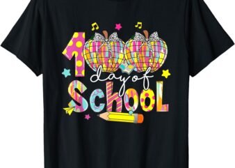 100th Day Of School Girls Groovy 100 Days Of School Teacher T-Shirt