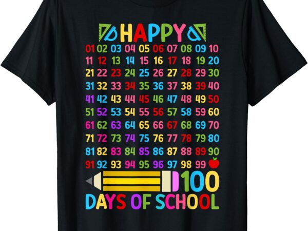 100th day of school teacher 100 days math numbers teacher t-shirt