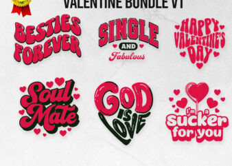 Valentine SVG Design Bundle V1 Svg Png pdf – Digital Files for DIY Projects – Printable vector Graphic – Instant Download – ZaprukArtDesign