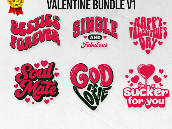 Valentine svg design bundle v1 svg png pdf – digital files for diy projects – printable vector graphic – instant download – zaprukartdesign