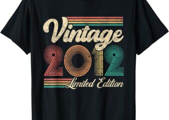 13 Year Old Gifts Vintage 2012 Limited Edition 13th Birthday T-Shirt