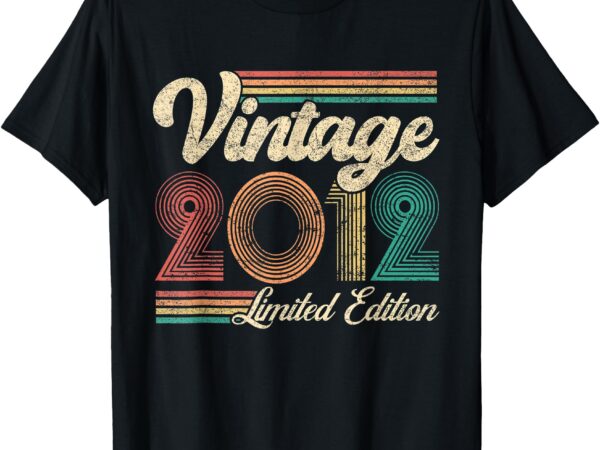 13 year old gifts vintage 2012 limited edition 13th birthday t-shirt