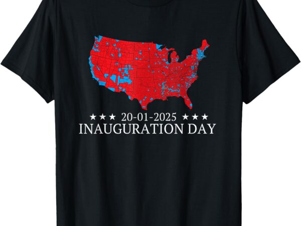 2024 election map, january 20 funny inauguration day 2025 t-shirt