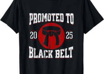 2025 Black Belt Achievement Tang Soo Do Karate Taekwondo T-Shirt