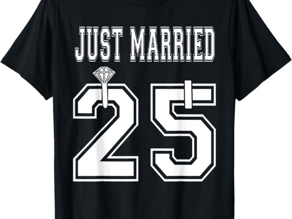 2025 just married wife husband matching honeymoon t-shirt