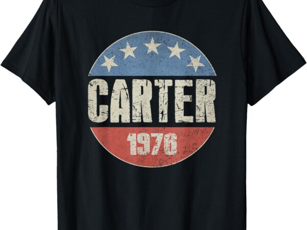 39th president jimmy carter 1924 2024 usa flag 1976 retro t-shirt