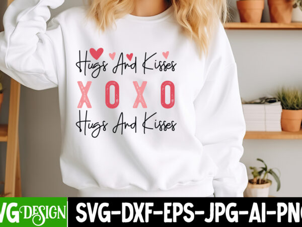 Xoxo hugs and kisses t-shirt design,