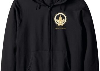 47th Presidential Inauguration President Donald Trump 2025 Zip Hoodie