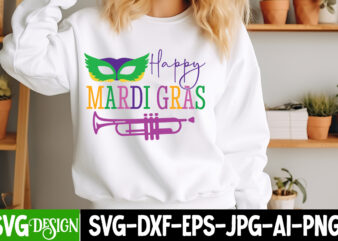 Happy Mardi Gras t-shirt design, Mardi Gras SVG, Mardi Gras Cut File, Mardi Gras Icons, Mardi Gras DXF, Mardi Gras Design, Mardi Gras Clipa