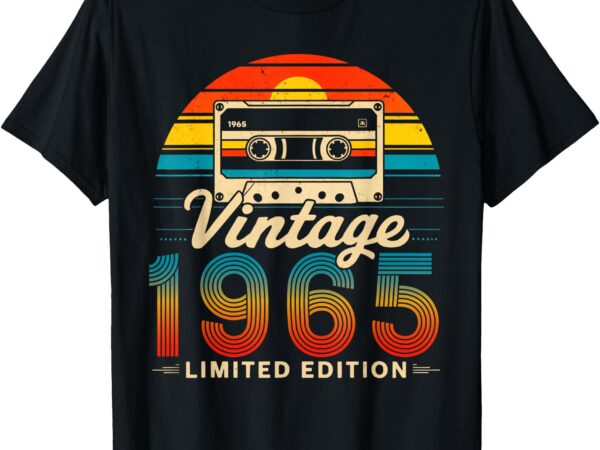 60 years old gifts vintage born in 1965 retro 60th birthday t-shirt