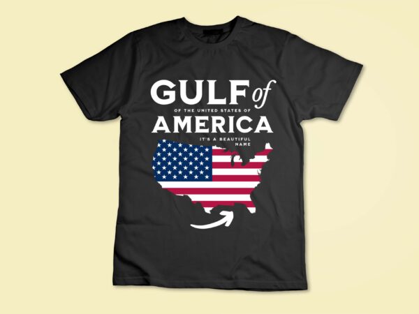 Gulf of us america t-shirt design