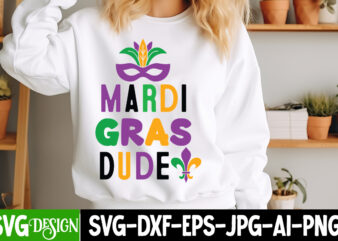 Mardi Gras Dude t-shirt design, Mardi Gras SVG, Mardi Gras Cut File, Mardi Gras Icons, Mardi Gras DXF, Mardi Gras Design, Mardi Gras Clipart