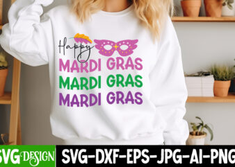 Happy Mardi Gras t-shirt design, Mardi Gras SVG, Mardi Gras Cut File, Mardi Gras Icons, Mardi Gras DXF, Mardi Gras Design, Mardi Gras Clipa