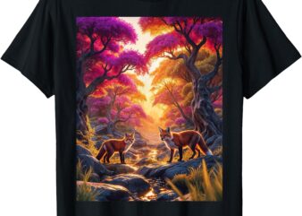 A Pair of Red Foxes T-Shirt