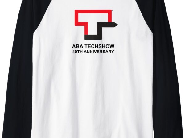 Aba techshow 2025 raglan baseball tee t shirt vector