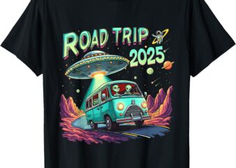 Alien Road Trip 2025 Space Adventure UFO Enthusiasts Costume T-Shirt