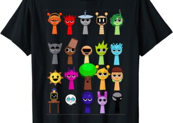 All My New Funny Sprunki Toys All Type Of 2025 T-Shirt