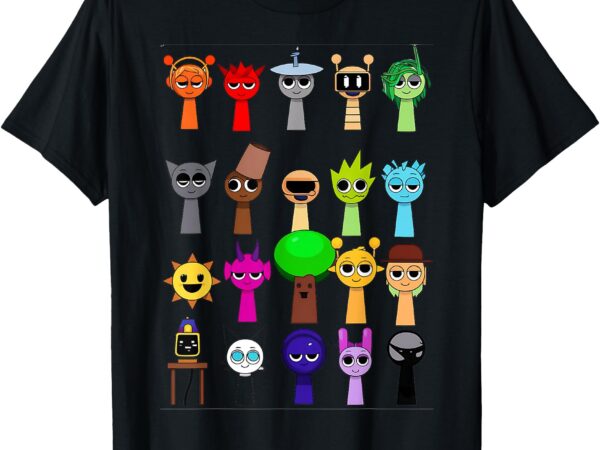 All my new funny sprunki toys all type of 2025 t-shirt