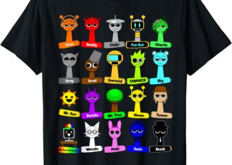 All my Sprunki with names toys for Boys and Girls T-Shirt