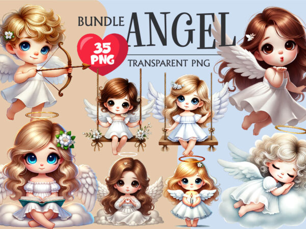 Angels bundle. clipart, png. t shirt vector