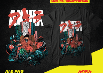 ANIME AKIRA Shirt design, sublimation, dtf, dtg, anime manga, png, ai