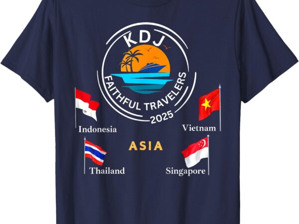 Faithful travelers asia 2025 t-shirt