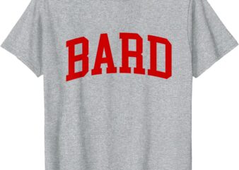 Bard Vintage College Arch Retro Athletic Gym T-Shirt