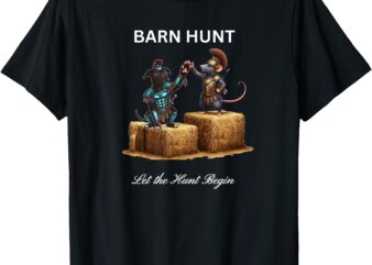 Barn Hunt Lover – cute warrior Rat and a Pitbull T-Shirt