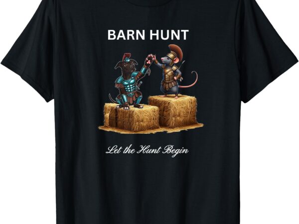 Barn hunt lover – cute warrior rat and a pitbull t-shirt