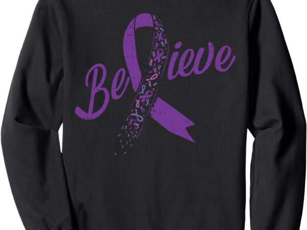 Believe ribbon lupus awareness month support gift sweatshirt