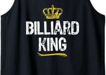 Billiard King Men Boys Pool Player Funny Cool Gift Tank Top