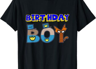 Birthday Boy Dog Family Party Matching Man Kid T-Shirt