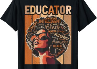 Black History Month Educator Teacher Inspiring The Future T-Shirt