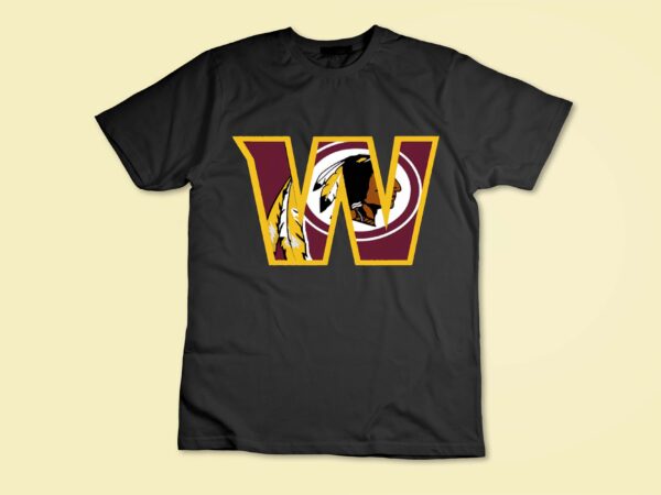 Washington feather t-shirt disign