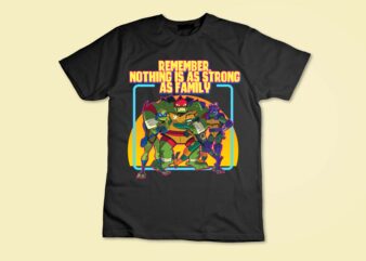 Mademark x Teenage Mutant Ninja Turtles – TMNT – Family T-Shirt design