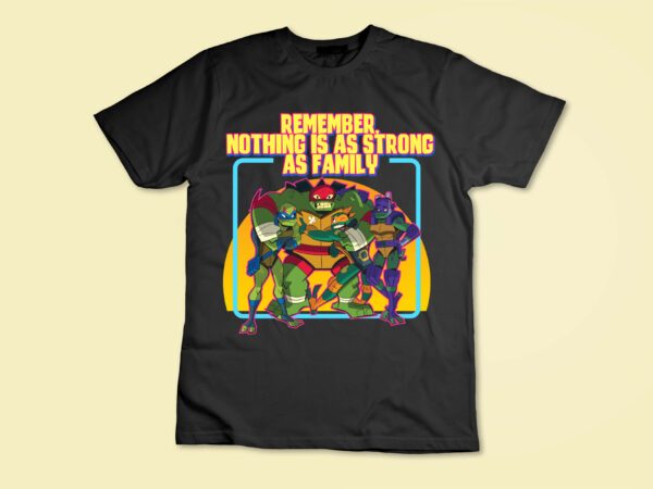 Mademark x teenage mutant ninja turtles – tmnt – family t-shirt design