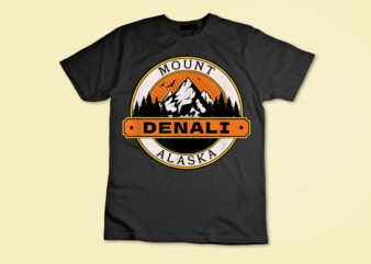 Mount denali souvenir / mt. denali t-shirt disign