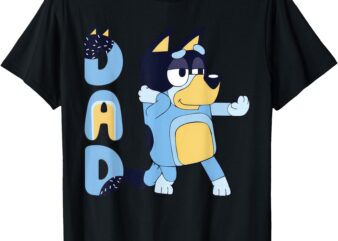 Blue Dad Tan Blue Heeler Bandit Dad Retro 90s For Men Women T-Shirt