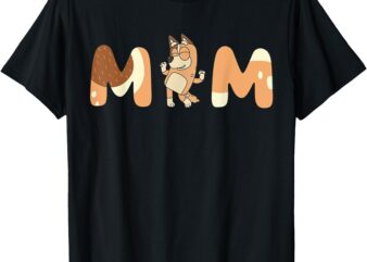 Blue Mum Tan Blue Heeler Family Dog Mother T-Shirt