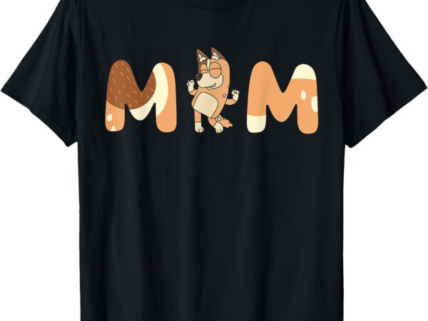 Blue mum tan blue heeler family dog mother t-shirt