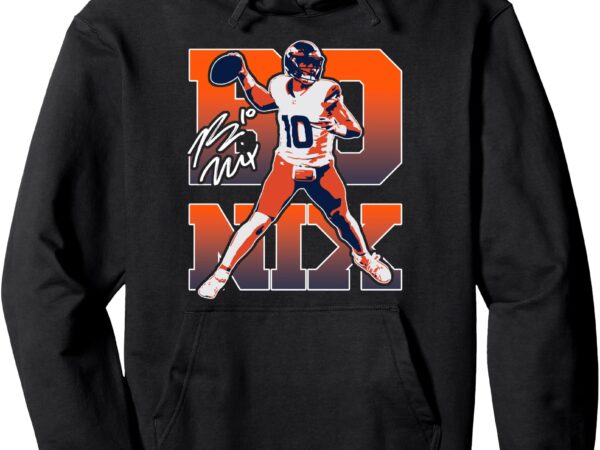 Bo graphic custom nix vintage denver pullover hoodie