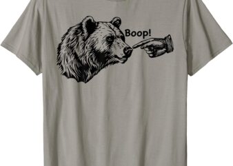 Boop bear Meme Funny Bear T-Shirt